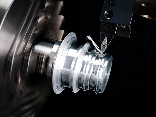 VBGT-AL insert finish profiling an N1 Aluminum cylindrical bar VBGT-AL insert finish profiling an N1 Aluminum cylindrical bar