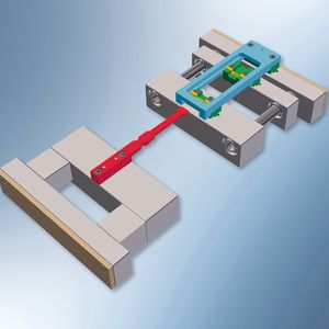 The latch locks help to reliably define mechanical plate movements.