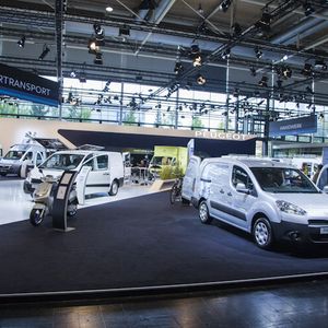 Peugeot war mit seinen Professional-Fahrzeugen in Hannover dabei.