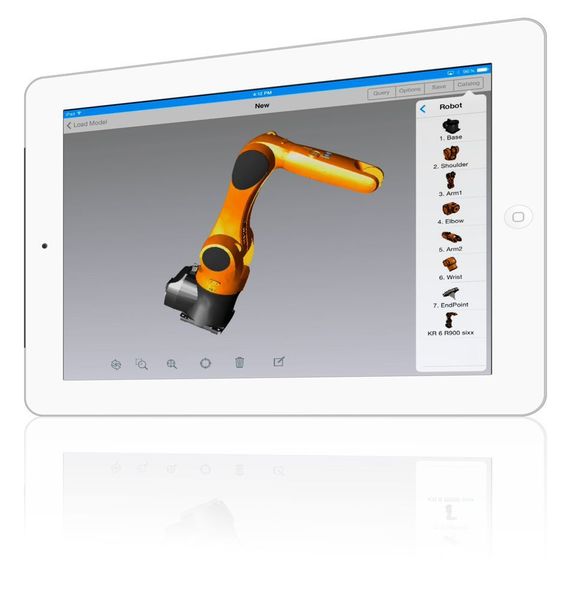 Um die Leistungsfähigkeit mobiler Geräte nicht allzu sehr zu strapazieren, arbeitet Compose Mobile mit einer Light-Version der Bauelemente auf der Basis von Meshgeometrie. Nach der Übertragung der Daten in Iron-CAD kann die Meshgeometrie automatisch in die üblichen Solids umgewandelt werden. (Bild: LoboCAD - Wolff Engineering)