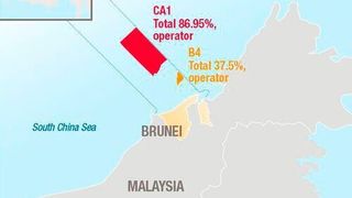 Total exploration and production in Brunei.  (Total )