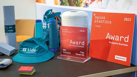Eines von drei nominierten Unternehmen in der Kategorie «Digitalisierung» für den Swiss Plastics Expo Award 2026 ist die Tide Ocean SA mit ihrem Nanotracer im Recycling.(Bild:  Christoph Arnet)