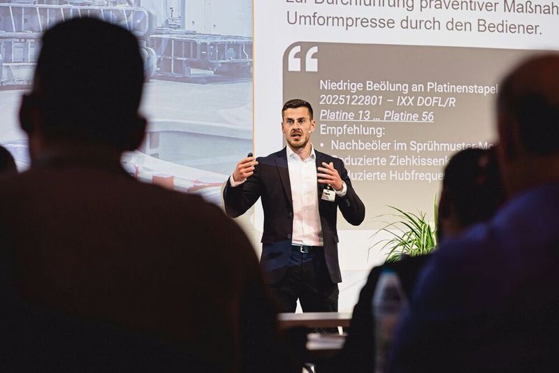Impressionen der Fachtagung „Mehr Effizienz im Presswerk“ 2025 in Würzburg. (Bild: Stefan Bausewein)