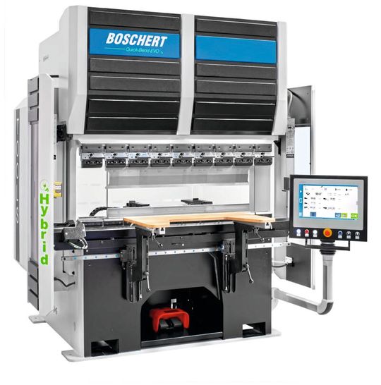 Die neue Abkantpresse Quick-Bend EVO setzt neue Maßstäbe bei Ergonomie, Dynamik und Energieeffizienz.(Bild:  Boschert)