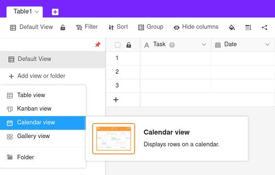 Durch die Erweiterung auf Version 6 sind neue Ansichten (Kalender, Kanban, Galerie) der SeaTable-Plattform verfügbar.(Bild:  SeaTable)