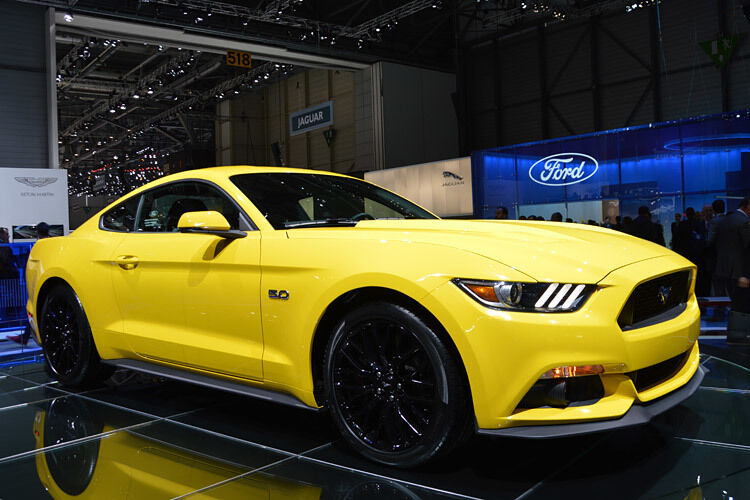 Premiere in Europa: Ford präsentiert den Mustang auf dem Genfer Autosalon als Coupé … (Foto: Achter)