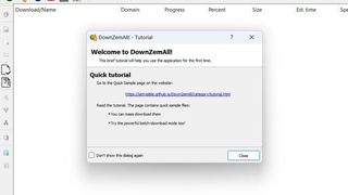 Nach der Installation blendet DownZemAll ein Tutorial für die Bedienung des Tools ein. (Bild: Joos (Screenshot))