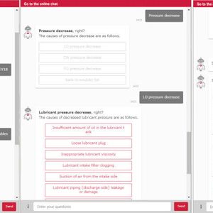 Robo-Ingenieur: Der Chatbot liefert sofort Antworten auf technische Fragen des Nutzers. (Bild:  Yanmar)