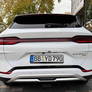 Auspuffendrohre sind zwar nicht zu sehen, aber der Modellcode DM-i verrät es: Dieser BYD ist ein Plug-in-Hybrid. (Bild: Achter – VCG)