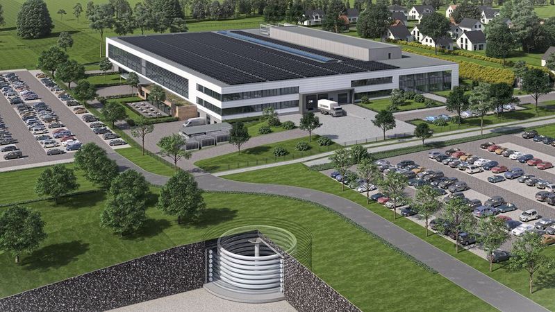 Die All Electric Society Factory als Blaupause für das Industriegebäude der Zukunft.(Bild:  Architekten Brandstetter/Phoenix Contact)