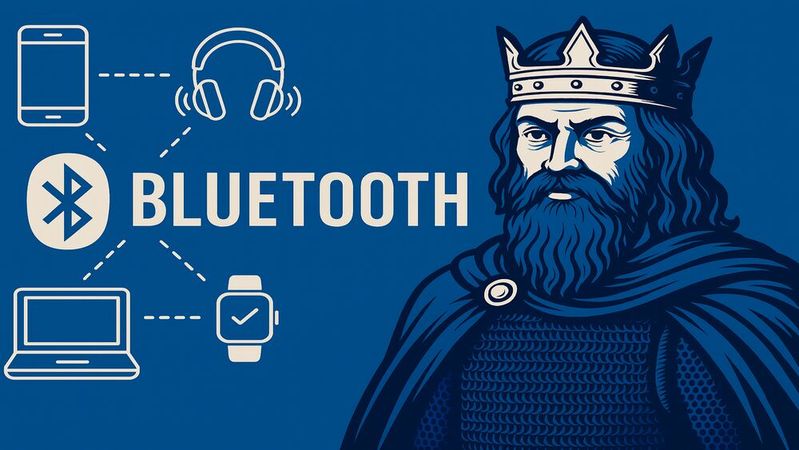 Bluetooth arbeitet im 2,4-GHz-Frequenzbereich und verbindet Geräte drahtlos über kurze Distanzen miteinander.(Bild:  Copilot / KI-generiert)
