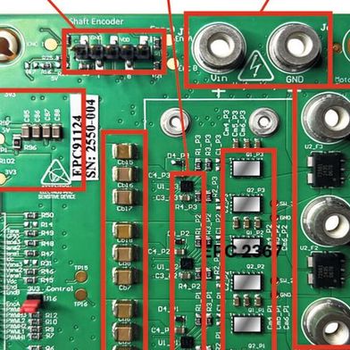 Bild 1:  Übersicht des EPC91124-Evaluierungsboards, welche die Hauptabschnitte hervorhebt. (Bild: Efficient Power Conversion (EPC))
