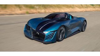 Die Vision des französischen Luxusautomobils im Jahr 2035: der avantgardistischen DS X E-TENSE mit 100% Elektroantrieb und 200 kW Leistung. (DS Automobiles)
