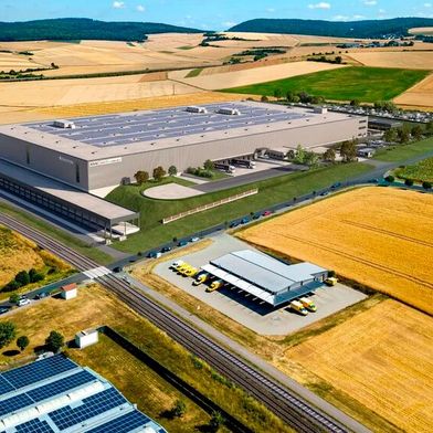 Der Produktions- und Logistikstandort für BSH Hausgeräte GmbH in Mellrichstadt. Bildquelle: Panattoni. (Source: Panattoni)