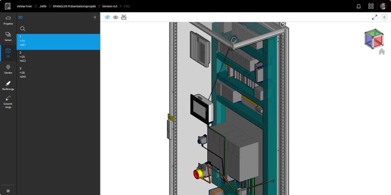 Das 3D-Layout der Schaltschränke wird in Eplan Pro Panel erstellt. (Bild: Eplan)