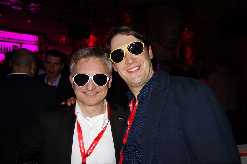 (l.) Thomas Jell, TP-Link und Felix Kretschmann, Tech Data (oder bist du es gar nicht Felix?) (Bild: IT-BUSINESS)