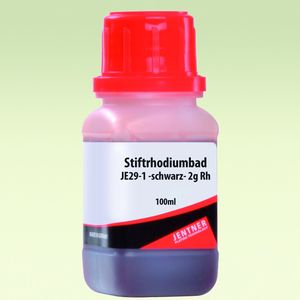 Stiftrhodiumbad schwarz JE 29-1