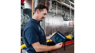 Das Kesselsystem der Privatmolkerei Bechtel mit knapp 30 Tonnen Dampfkapazität pro Stunde verfügt als eines der ersten weltweit über den digitalen Effizienzassistenten MEC Optimize.
 (Bild: Bosch Industriekessel)