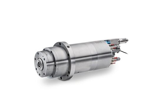 Die neue kompakte Hochfrequenzspindel UHC 120-45000/18 für das Mikrofräsen.(Bild:  GMN Paul Müller Industrie)