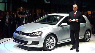 Dr. Martin Winterkorn präsentiert am 4. September 2012 den Golf VII. (Wolfgang Pester)