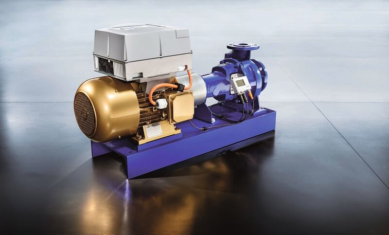 A motor that literally takes the prize — KSB was the recipient of the German Industry Award and the PROCESS Innovation Award at Achema in recognition for its SuPreme motor generation (here shown with KSB’s Etanorm pump). PROCESS users then selected the design as the winner of the PROCESS User Award 2012. (Picture: KSB)