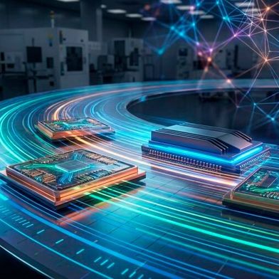 Welche Unternehmen prägen den Markt für KI-Halbleiter in Rechenzentren? Gartner zeigt, wodurch sich die Unternehmen von der Konkurrenz absetzen. (Bild: Gemini / KI-generiert)