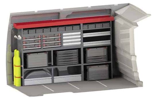 (Die Bauteile lassen sich nun per Drag &  Drop platzieren – ihre Maße passen sich automatisch an. Bild: Würth)