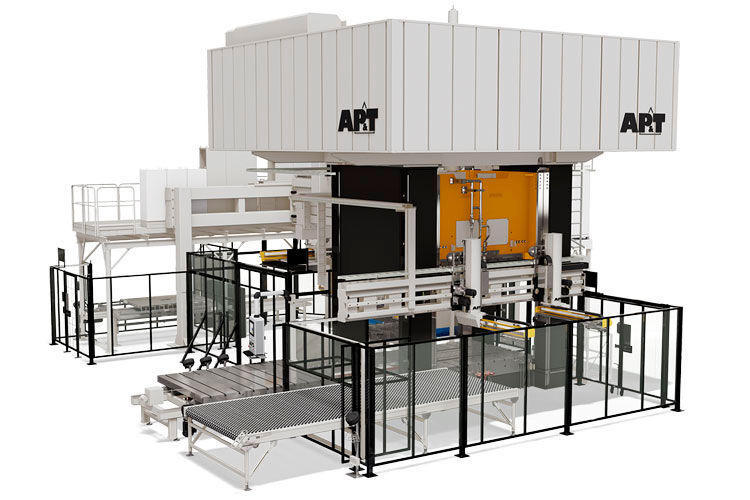 AP&T erreicht den 1. Platz in der Kategorie „Enabling Technology“. Die Mehrzweckproduktionslinie des Unternehmens ist die weltweit erste Produktionslinie für hochfestes Aluminiumblechmetall. (AP&T)