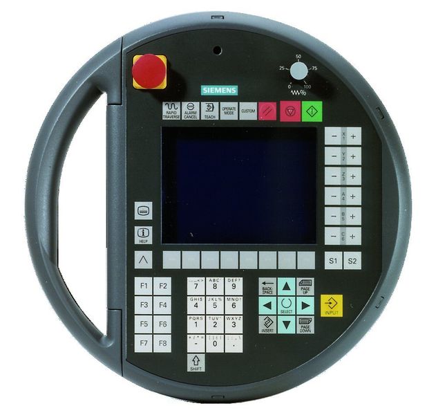 Bild 2: Im „Handling“-Optionspaket ist unter anderem ein multifunktionales Handheld-Terminal Sinumerik HT6 enthalten. (Archiv: Vogel Business Media)