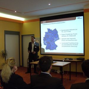 Auch Teleprofi als Partner-Marke von NT-Plus kam nicht zu kurz: hier das bundesweite Netzwerk der Teleprofi-Installationspartner.
