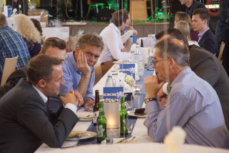 (v. l.) Andrè Kuhlmann (Konica Minolta), Jörg Klinkhammer (Lexmark) und Frank Hoffmann (Konica Minolta) (Bild: eaf computer service supplies)