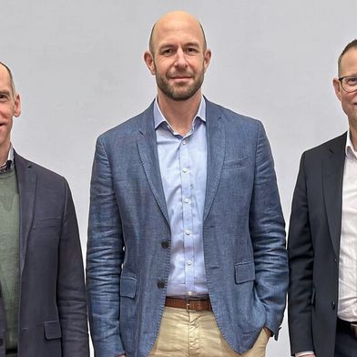 V.l.n.r.: Axel Barnekow Widmark (Chief Executive Officer), Carl Modigh, (Mitglied des Advisory Boards), Mattias Klockars (Vice President Research & Development) (Bild: Habia)