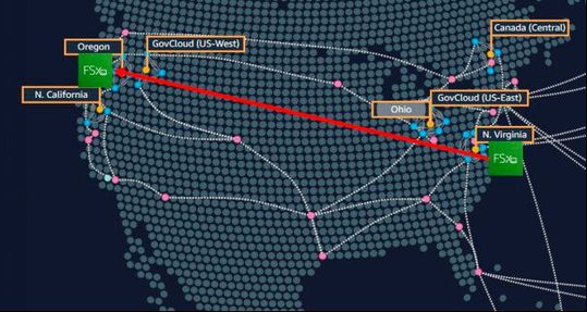 Die Replikation von Daten in verschiedenen AWS-Regionen erhöht die Datensicherheit und erfüllt hohe Compliance-Anforderungen. (Bild:  AWS)