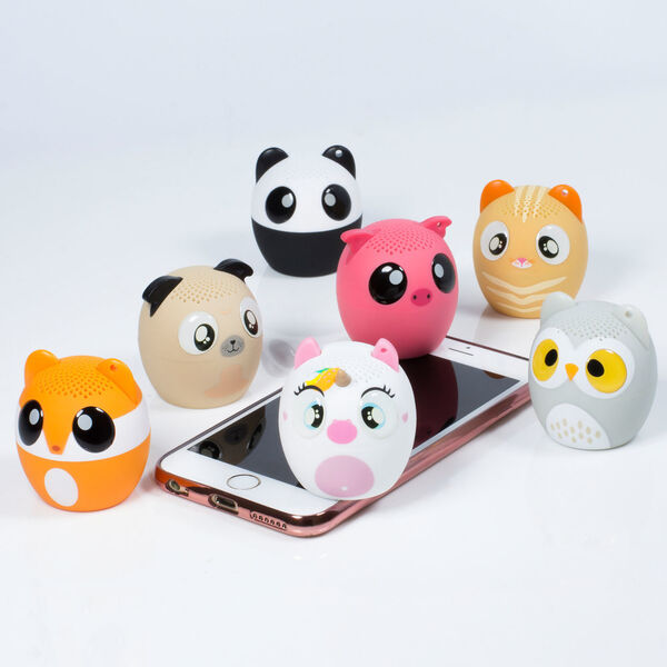 Bei www.gyrofish.com.au gibt es für rund 30 Euro die Animal Speakers. Die kleinen Lautsprecher haben ein Mikro an Bord und erlauben das Annehmen von Anrufen. (www.gyrofish.com.au)