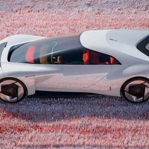 Pinifarina hat mit dem Enigma GT einen sportlichen 2+2-Sitzer entworfen, der mit Wasserstoff-Verbrennungsmotor und elektrisch fährt.(Bild:  Pininfarina)