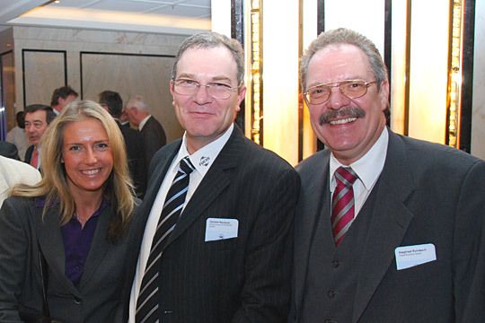 Partner des Kfz-Gewerbes: Grit Sonntag, Nürnberger Versicherung, Dietmar Neubauer, Fuchs Europe Schmierstoffe und Siegfried Rohrbach, Vogel Business Media. (Archiv: Vogel Business Media)