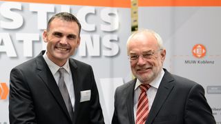 Thomas Klein (links), CEO der Unternehmensgruppe Elsen, und Nikolaus Roth, Oberbürgermeister von Neuwied. (Bild: Elsen)