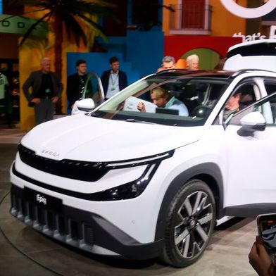 Skoda hat am 19. Mai den Epiq der Presse vorgestellt. Der Kleinwagen ist das dritte Elektromodell der Tschechen und soll gezielt Privatkunden ansprechen. (Bild: Grimm – VCG)