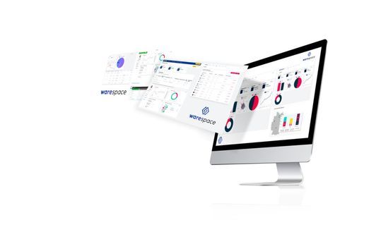 Das Herz von Warespace, der neuesten Ausgündung des Paderborner Company Builders Cargo Digital World (CDW): die Web-App Link, eine standardisierte Schnittstelle zwischen Kunde und Lagerhaus.(Bild:  Warespace)
