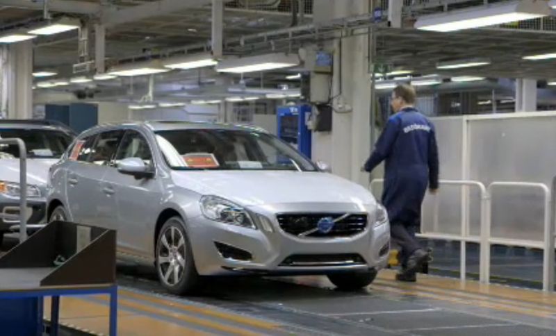 Produktionsprozess des Volvo V60 Plug-in-Hybrid (Bild: Volvo)