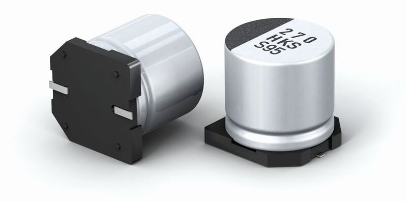 Bild 4: Die Kondensatoren der H-Serie und deren Ableger sind ausgelegt für 105 °C und richten sich an den SMD-Massenmarkt. (Panasonic)