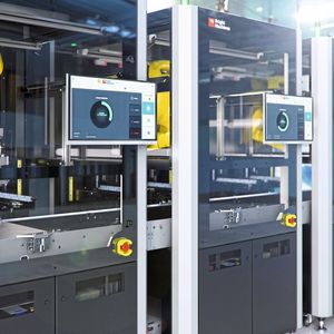 Die Softwareplattform von Bright Machines stellt in Kombination mit integrierten Robotikmodulen eine Microfactory dar, die individuell konfiguriert werden kann.