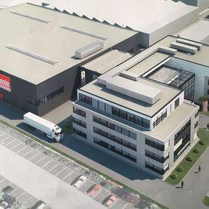 Brabender Technologie will im April 2017 ein neues Gebäude beziehen. Es wird Verwaltung, Technikum und Produktion beherbergen. (Bild:  Brabender)