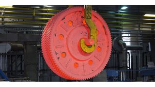 Um dieses 21 t schwere Zahnrad zu härten, ohne das größere Nacharbeiten notwendig wurden, hat es sich gelohnt, es von Cleveland nach Bochum zu bringen. (Härterei Reese/Holger_Seybold)