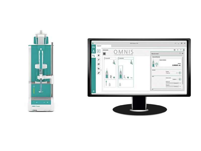 Metrohm Omnis mit PC (Bild: Metrohm)