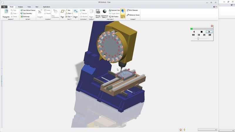 Creo AnyRole Apps bieten eine App für die NC-Werkzeugkonstruktion. (Bild: PTC) (Archiv: Vogel Business Media)