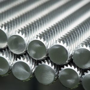 Speedy-Gewindespindeln aus Aluminium ø16 mm, Steigung 90 mm.