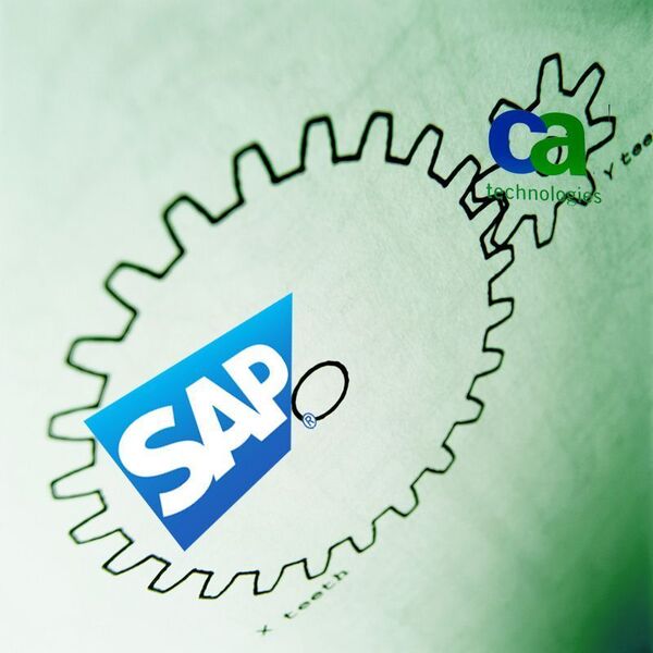 Die CA-Tools integrieren sich in die SAP-Infrastruktur und in die hauseigenen Werkzeuge. Logos: SAP und CA Technologies (Archiv: Vogel Business Media)