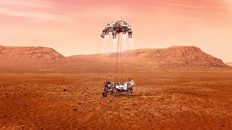 Ein Planetenrollen- Gewindetrieb von Ewellix ist als Teil der Mars 2020 Perseverance Rover Mission der NASA auf dem roten Planeten gelandet. (Ewellix)