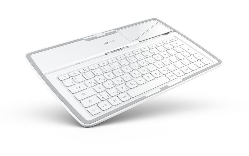 Das Coverboard der ARCHOS-Gen10-XS-Tablets verfügt über eine QUERTZ-Tastatur mit Android-Shortcuts. (Archiv: Vogel Business Media)